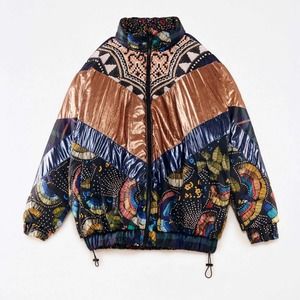 Farm rio Borogodo Metallic Puffer Jacket